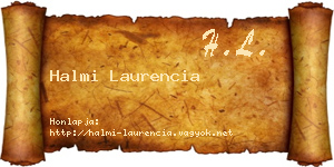 Halmi Laurencia névjegykártya